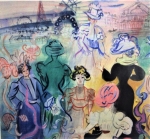 Raoul Dufy, aquarelle, dessin, couleur, 
