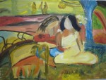 Gauguin, peinture à l'huile, AREAREA, couleur, composition d'un tableau, 