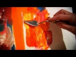 tecnique peinture au couteau, peindre au couteau, peinture à l'huile, acrylique, peinture au couteau, 